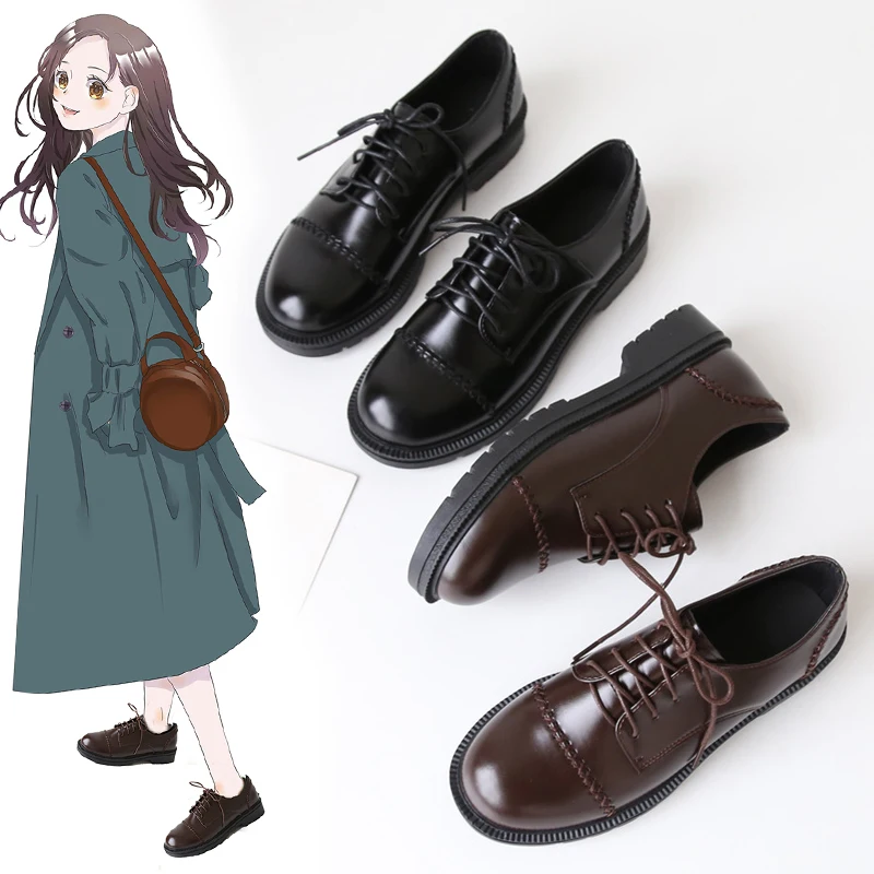 Jk/Обувь для униформы Маленькие кожаные туфли Женская обувь в английском стиле