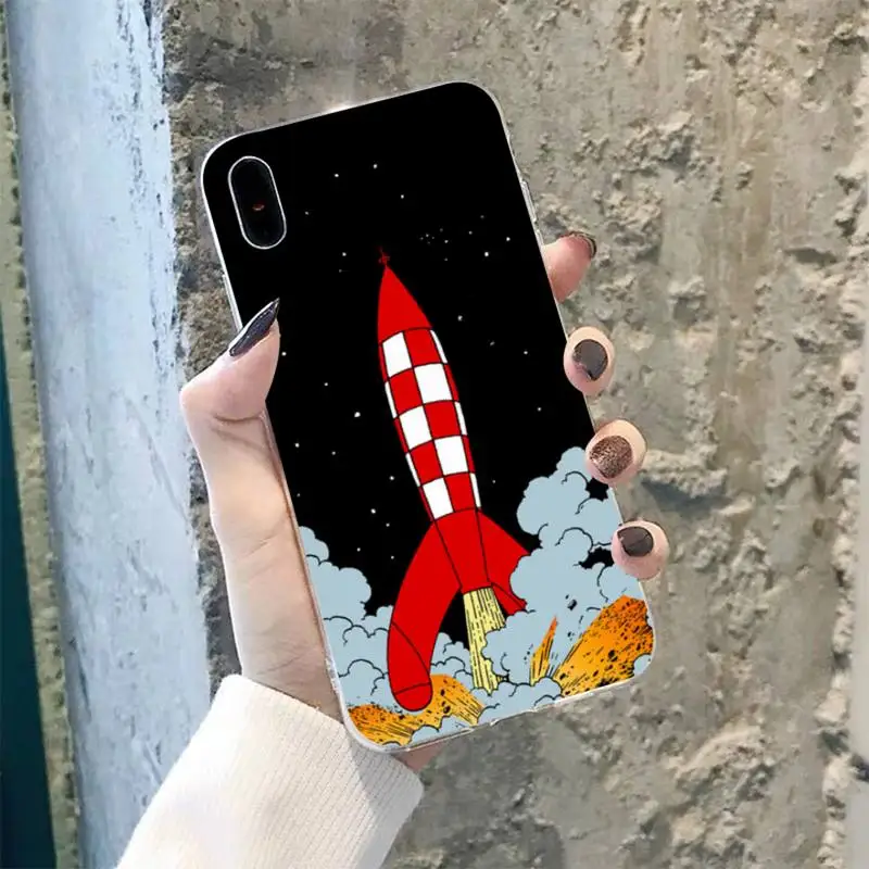 Милый телефонный чехол TOPLBPCS с изображением Приключений Тинтина украшенный