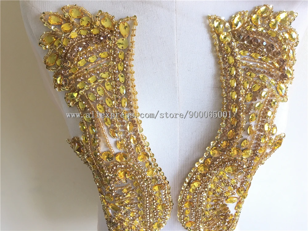 Роскошное Свадебное Платье люкс 3D золотые стразы лиф со стразами Аппликация