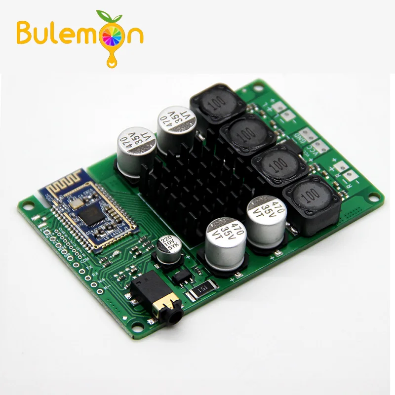 Плата усилителя мощности Bluetooth 5 0 2x5 Вт/40 Вт поддержка аудиовхода AUX