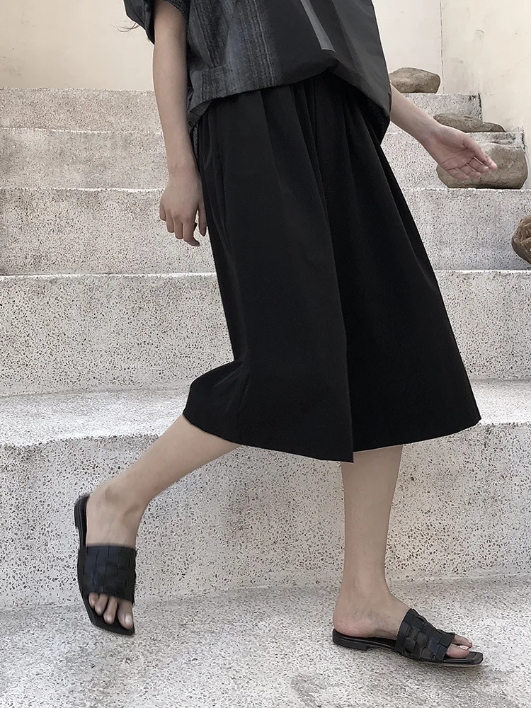 Women's Suit Shorts Summer New Classic Dark Versatile High Waist Simple Casual Large Size Five Minutes Pants