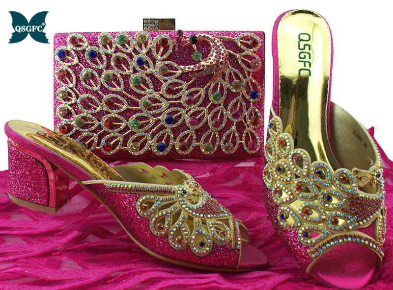 Женские вечерние туфли лодочки черного цвета в итальянском стиле и сумочка