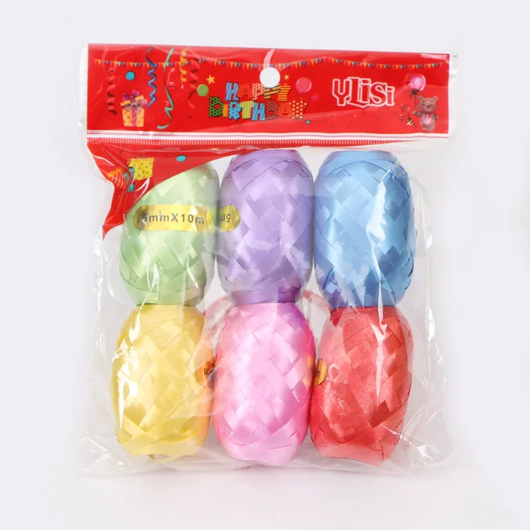 6 шт 5 мм * 10 м шар веревки шарик из фольги в форме лазерный черного цвета розового