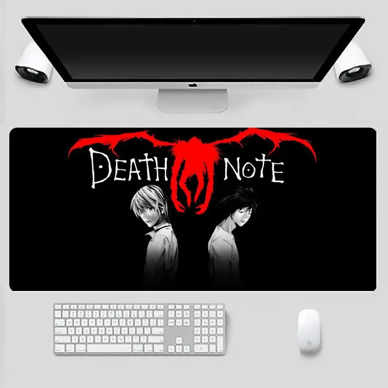 

Death Note Locking Edge Mouse Pad Game Desk Table Protect Game Office Work Mouse Mat pad X XL Non-slip Laptop Cushion