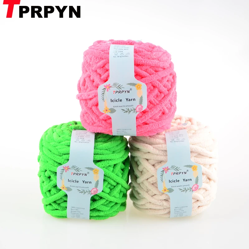 TPRPYN 1 шт. = 100 г 50 м полиэфирная пряжа для ручной вязки вязания крючком нитка шарфа