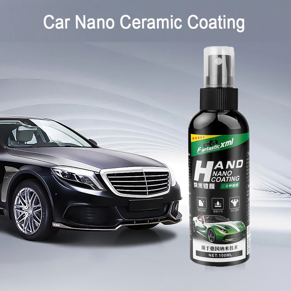 

Car Repellent Ceramic Coating Nano Glass Plated Crystal Liquid Hydrophobic Coating Waterproof Agent 100ml