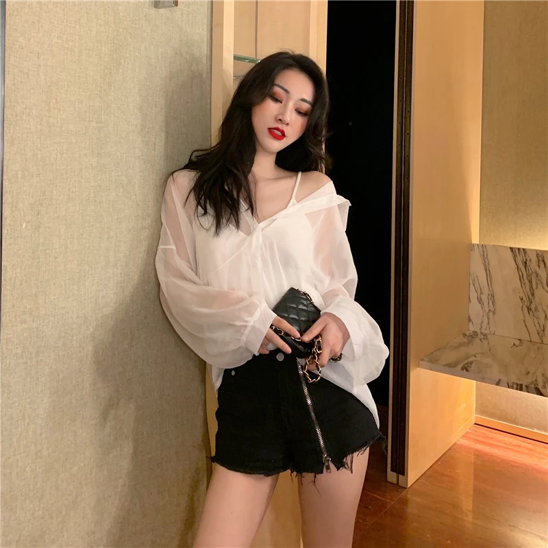 

Ay1795 2020 spring summer autumn new women fashion casual chiffon shirt woman female OL womens sexy tops casual tops