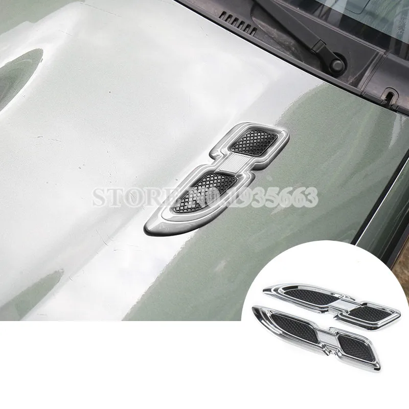 

Передняя крышка и боковое крыло из АБС-пластика, обшивка для вентиляционного отверстия для Suzuki Jimny 2007-2017, 2 шт., серебристые/черные/красные, ав...