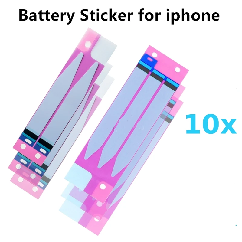 10 шт. клейкая наклейка для батареи iPhone 6 и 6S Plus 5S 7 7Plus 5 двойная лента сменный клей