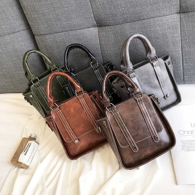 Женская сумка-мессенджер женская сумка 2019 брендовая модная однотонная на плечо