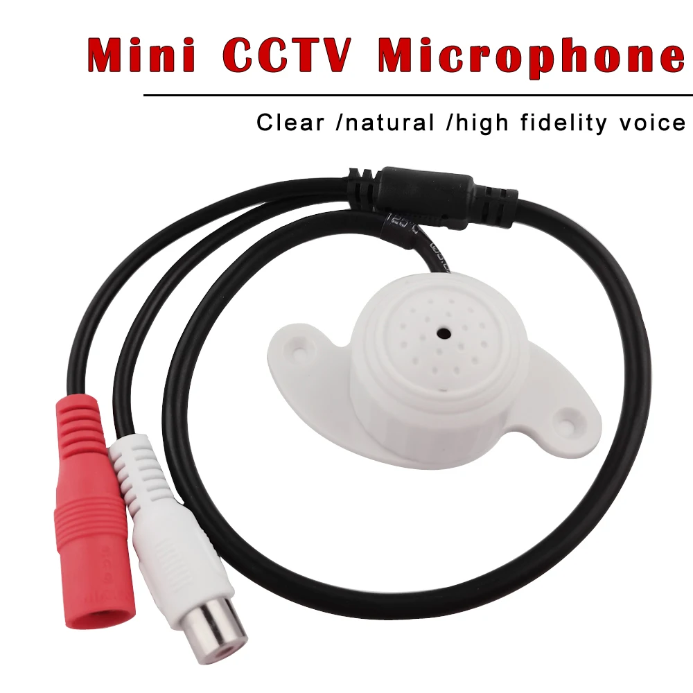

CCTV Security Camera DVR Microphone audio Pickup Device High Sensitivity MIC Sound Pickup Low Noise Clear Natural