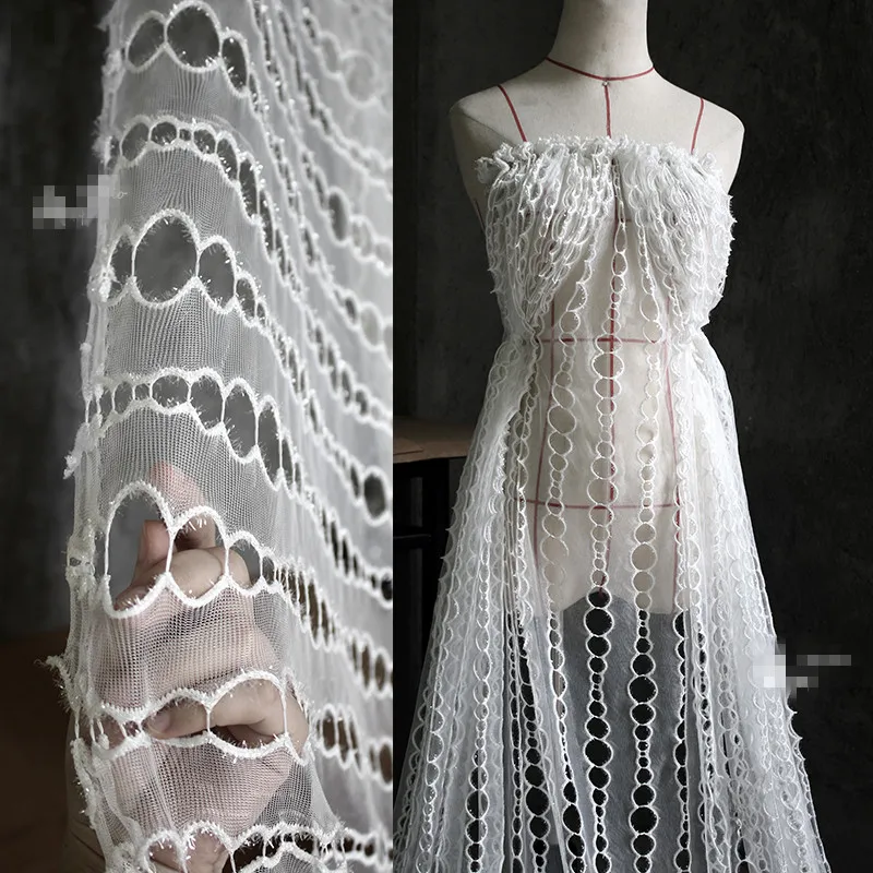 45*175 Φ полые сетчатые дизайнерские ткани высококачественная одежда юбка сделай