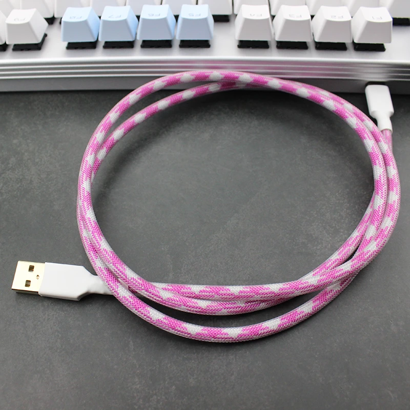 IDOBAO цветной нейлоновый USB тип C механическая клавиатура данных кабель порт