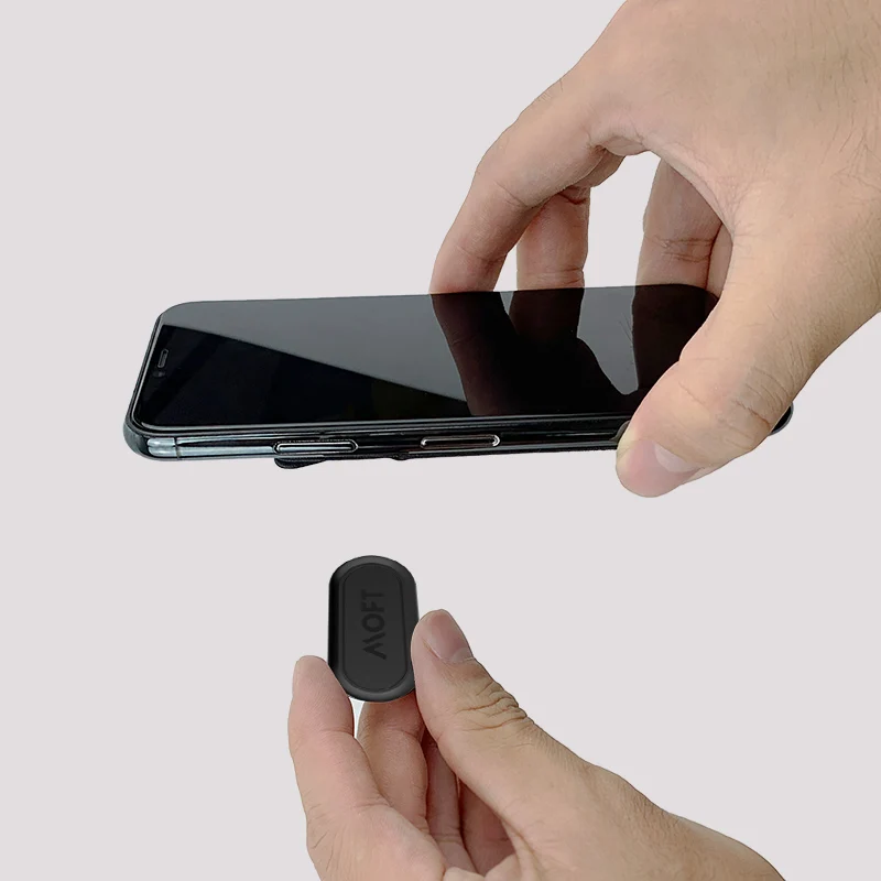 moft adhesive phone holder desktop multi function stand foldable apple android universal portable card clamp holder integrated free global shipping