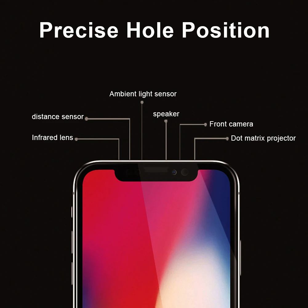Закаленная пленка с закругленными углами и полным Экран полное покрытие Стекло |
