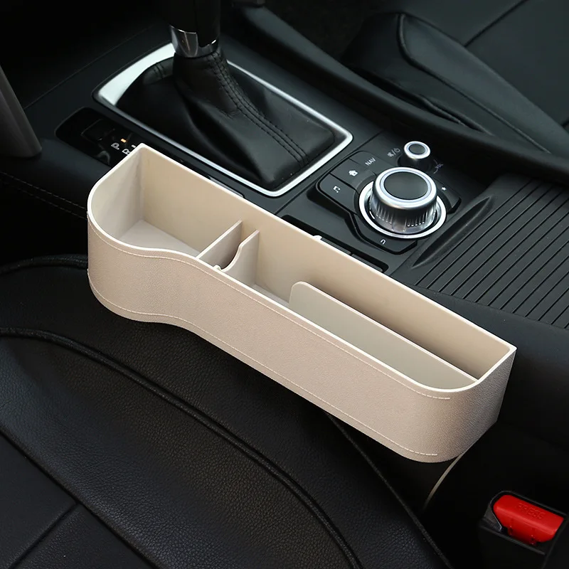 1PCS Car Seat Slit Gap Storage Boxes ABS Catcher Box Waterproof Pocket Organizer Phone Cup Holder | Автомобили и мотоциклы