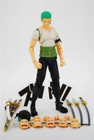 anime one piece roronoa zoro past blue variable pvc action figure collection model doll toys 18cm