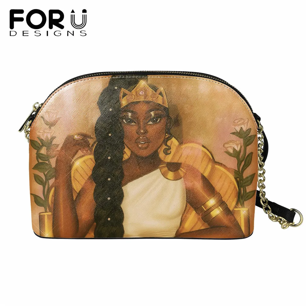 

Черная Женская Сумка-почтальонка с принтом в виде принцессы