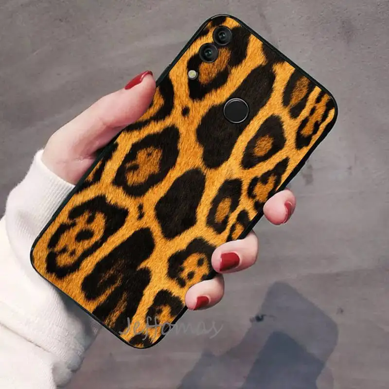 

Fashion Tiger Leopard Print Phone Case For Huawei Honor 7C 7A 8X 8A 9 10 10i Lite 20 NOVA 3i 3e
