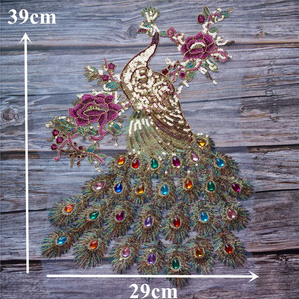 Блестки павлин искусственная вышивка аппликации для платья кружевная ткань