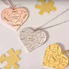 Amxiu изготовленный на заказ 100% Серебро 925 Family Кулон ожерелье выгравировать имена ожерелье ювелирные изделия для женщин, подарки на день матери