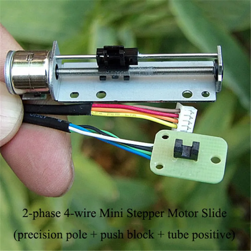 

2-phase 4-wire 10mm Stepper Motor Precision Stroke 25mm Micro Stepping Motor With Sliding Table DIY Screw Slider Push Rod Motors