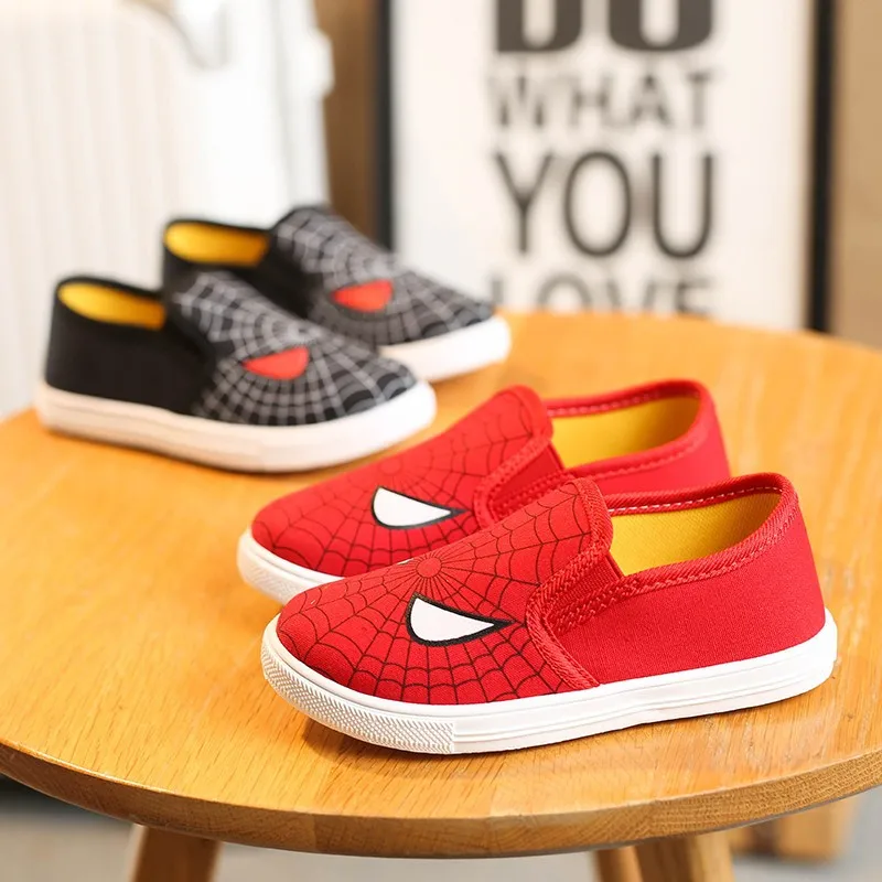 Special Soft Boys Shoes Spiderman Sneakers Running Sports Shoes Kids Casual Flats Children Loafers Superman Batman Creative