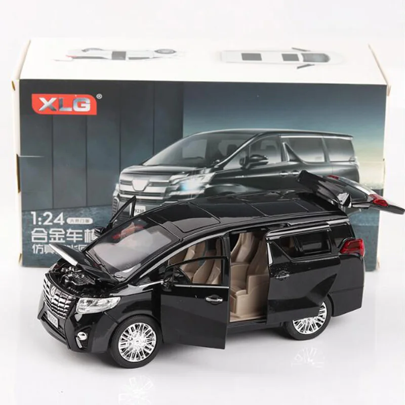 20,3 см металлический сплав 1:24 Масштаб классический Alphard Авто няня Автомобиль Ван откатная Модель литья под давлением автомобильные коллекции подарки для детей