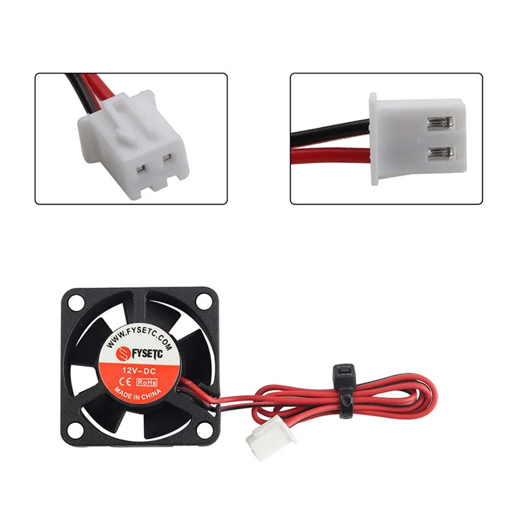 

Low Noise 2pcs/set 3010 Cooling Fan DC 12V 30x30x10MM Brushless Cooling Fan for Ender-3 Prusa i3 3D Printer Replacement Parts