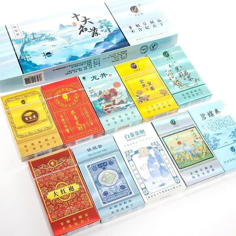 1 бар = 10 ароматов китайский травяной чай табак натуральный здоровый курительный