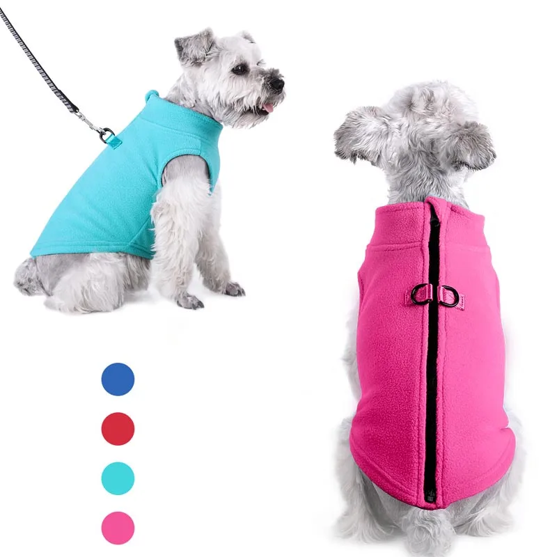 

Fleece Dog Clothes For Small Dogs Spring Autumn Warm Puppy Cats Vest Shih Tzu Chihuahua Clothing French Bulldog Jacket Pug Coats