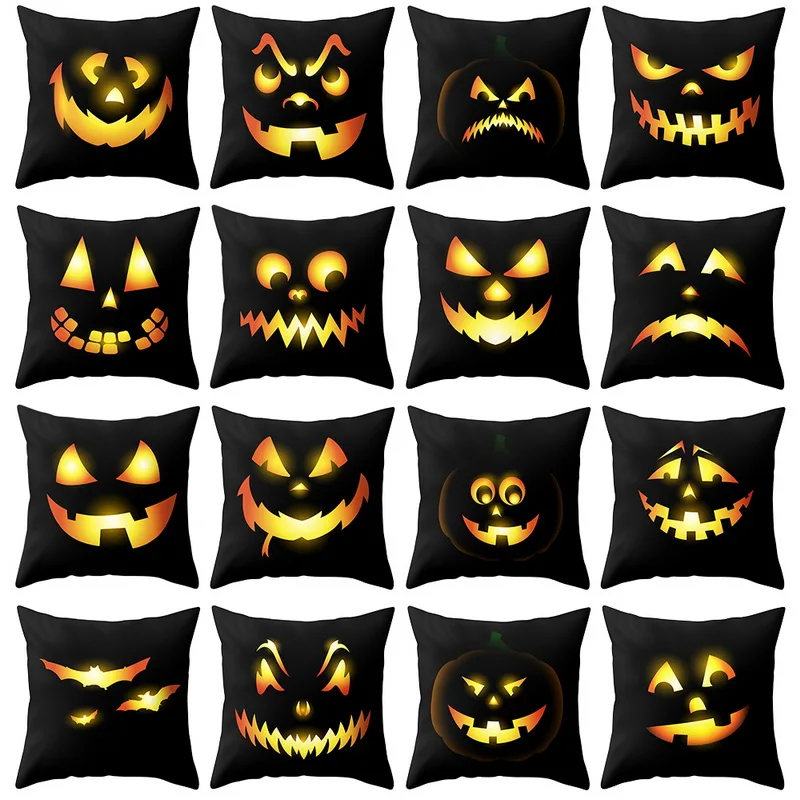 New Trick Treat/тыквенный чехол для подушки с принтом Happy Подушка на Хэллоуин Бархатная