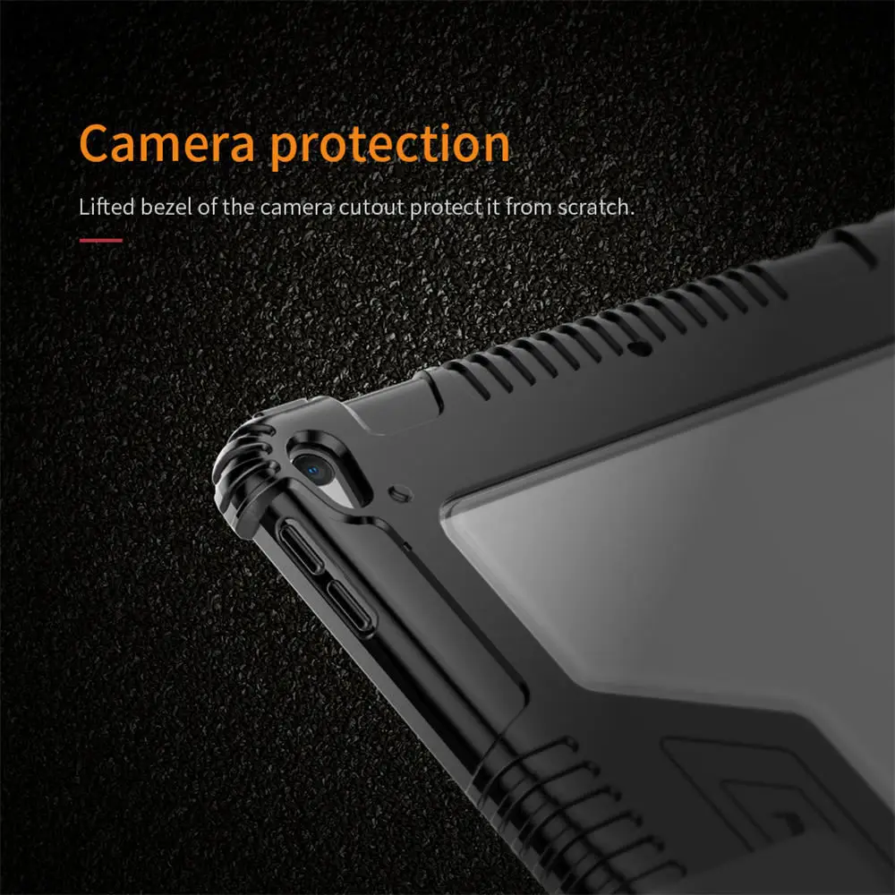 

For iPad Air 2019/iPad Pro 10.5 2017/Air 3 Genuine Nillkin Business Magnetic Folding Stand Bumper Leather Case Cover Wake Sleep