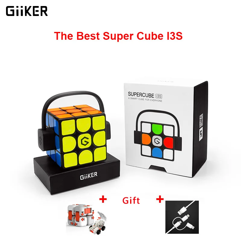 I3S super cube Новейшая версия Xiaomi Giiker i3s AI умный супер куб умный волшебный Магнитный Bluetooth приложение синхронизация головоломка игрушка для детей - Цвет: I3S super cube