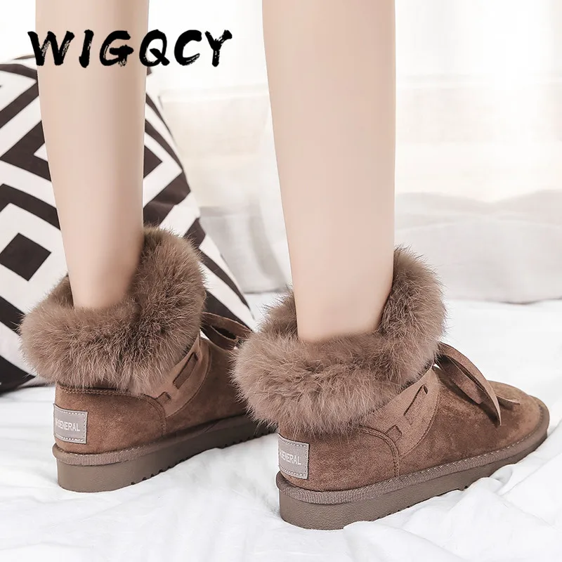 Теплые плюшевые ботильоны новая зимняя обувь женские зимние ботинки из