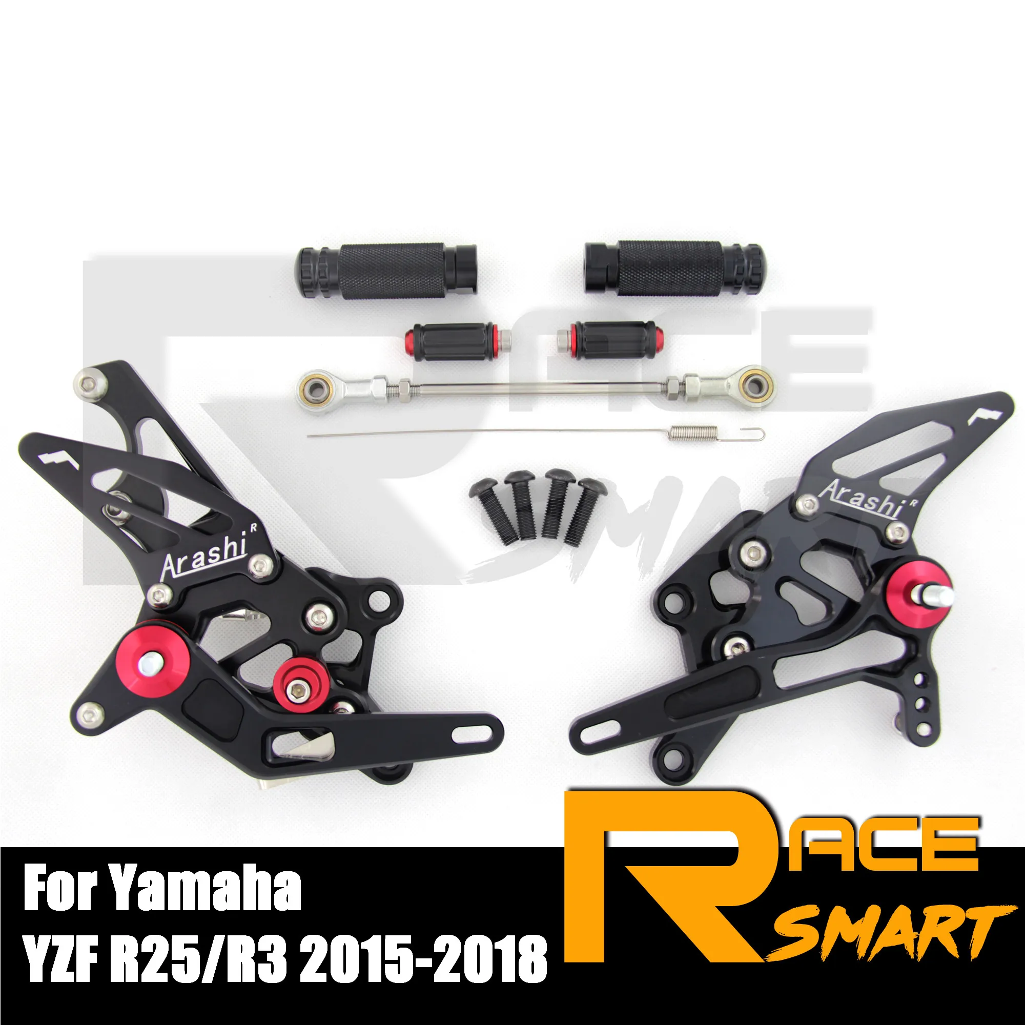CNC Adjustable Rear Set Rearsets Footrest Foot Rest Motorcecly Accessories For YAMAHA YZF R25 R3 2015-2021 2016 2017 2018 250CC |