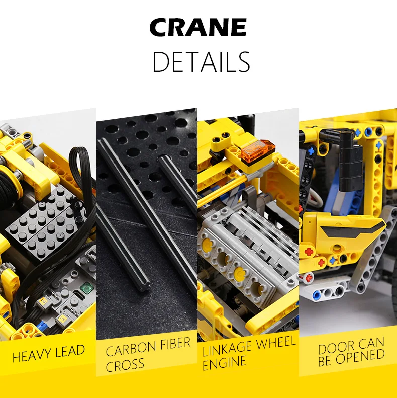 Technic series 42009 мощность двигателя передвижной подъемный кран Mk II модель автомобиля строительные блоки кирпичи 20004 игрушка детский Рождественский подарок
