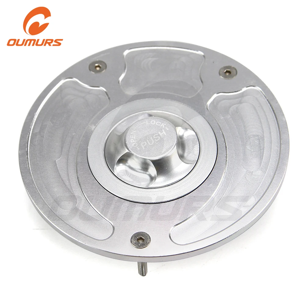 OUMURS мотоциклетный газовый топливный бак крышка серебряного CNC для Honda CBR600 900 929 954 1000RR CB600F 900F RVF VFR 400 VTR 1000 RC51
