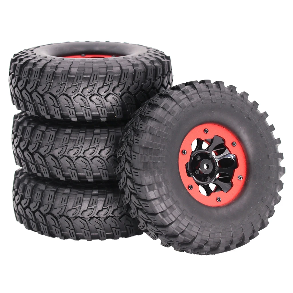

4PCS 1.9''/120mm Air Pneumatic Wheel Rims & Tires Tyre Inflator Pump For 1/10 RC
