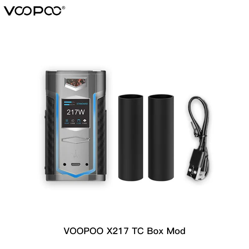 VOOPOO X217 TC бокс мод Vape 217W GENE.FIT чип TFT экран питается от 21700/20700/18650 батареи испаритель