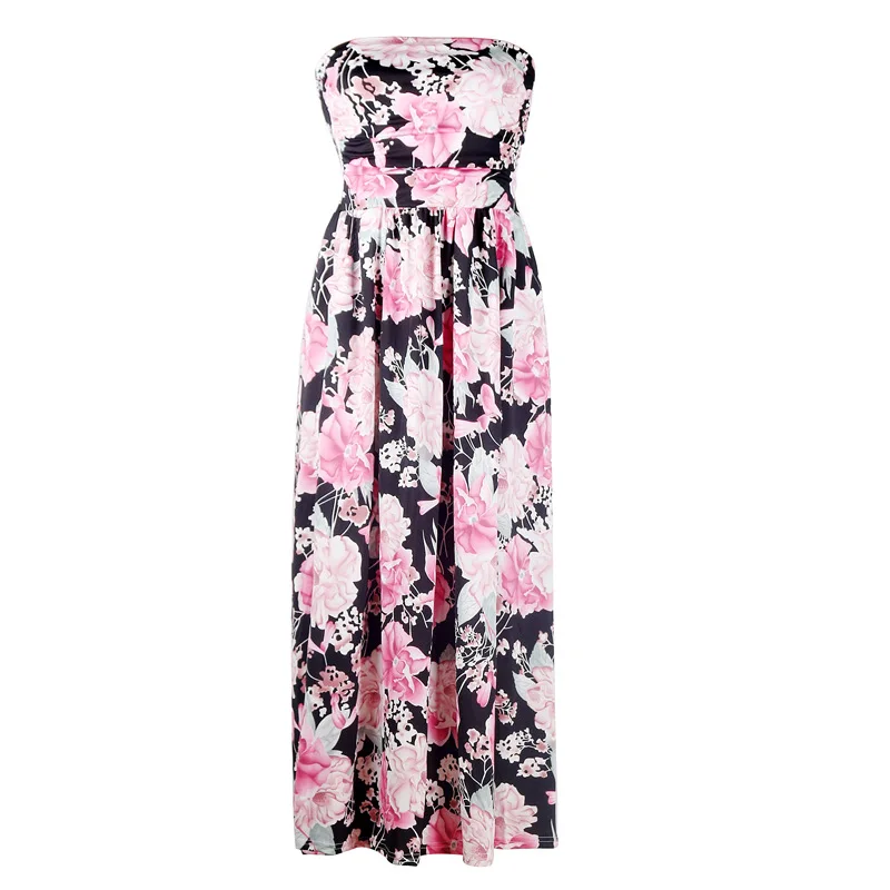 Летнее женское платье без рукавов с вырезом лодочкой бретелек длиной до