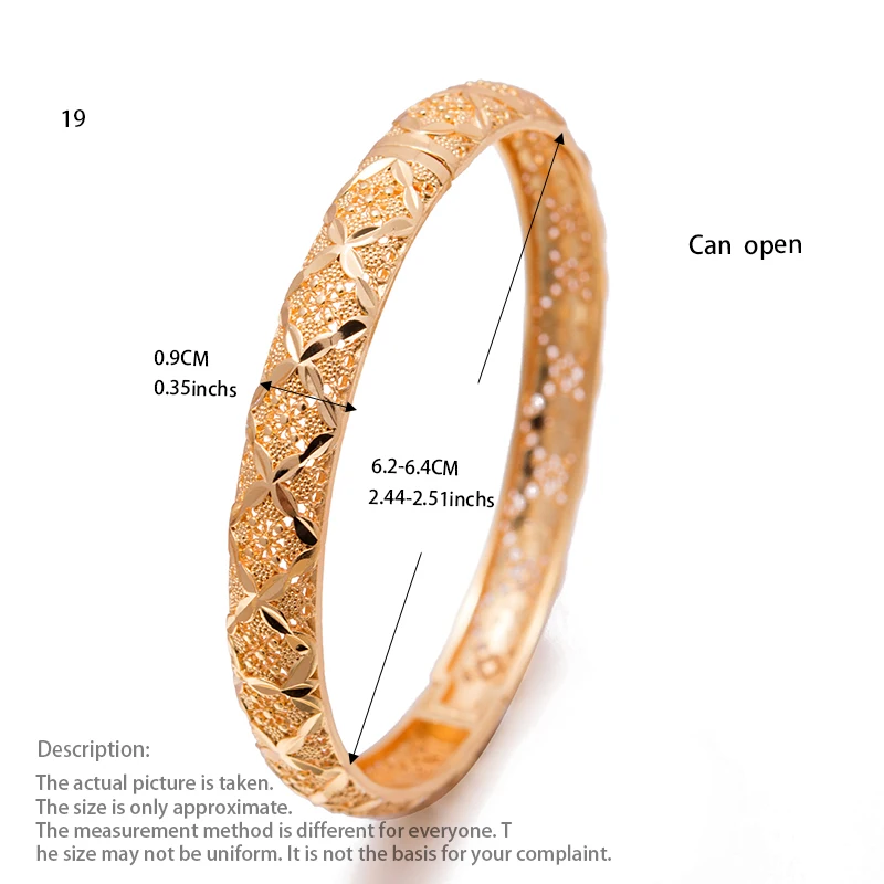 4 шт браслеты Дубай Индия Браслеты для женщин SimpleBangleLove браслет напульсник