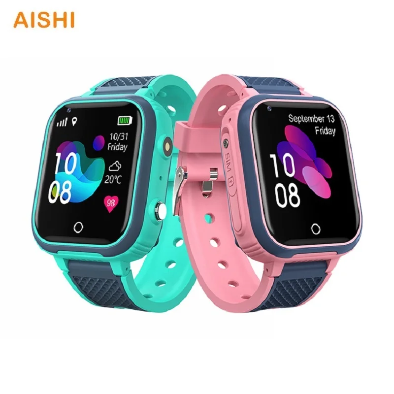 AISHI LT21 4G Детские умные часы GPS-трекер WiFi Видеозвонок SOS Водонепроницаемая камера