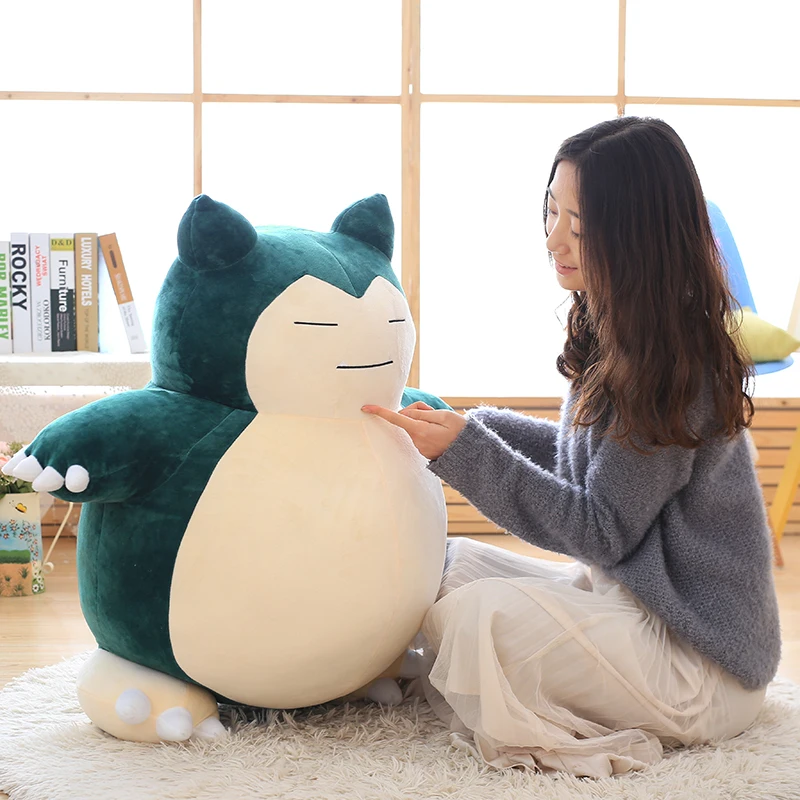 Snorlax doll pokemon Pikachu Plush toys kawaii anime plushie Kirby beast Psyduck Pocket Monster large Hold pillow Creative gifts | Игрушки и