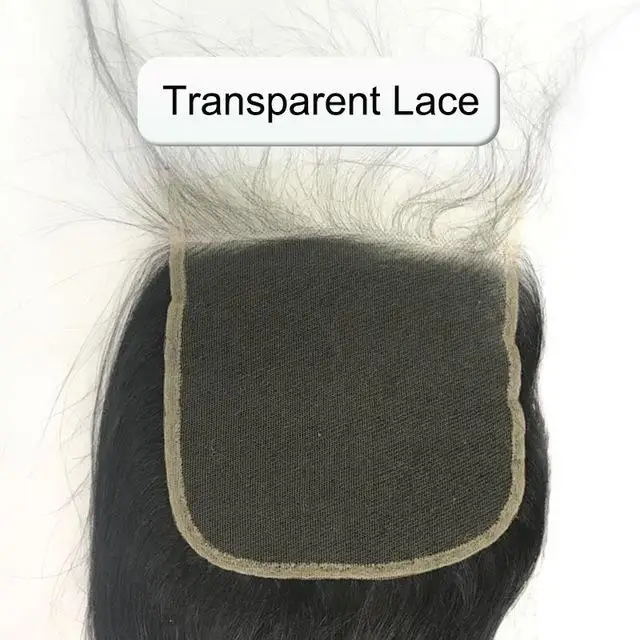 Transparent lace 4x4 DIY Связки с 4x4 HD прозрачное кружево Закрытие парики для черных женщин 250% плотность прямые бразильские Remy человеческих волос на заказ - Цвет: Transparent lace 4x4