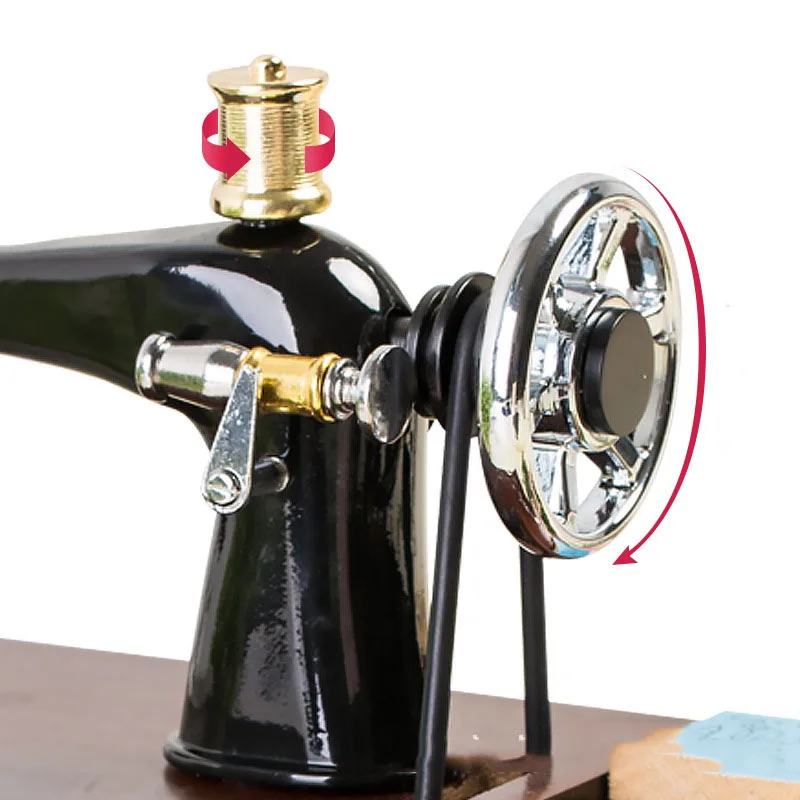 Деревянные украшения имитация швейной машины музыкальная шкатулка подарок на