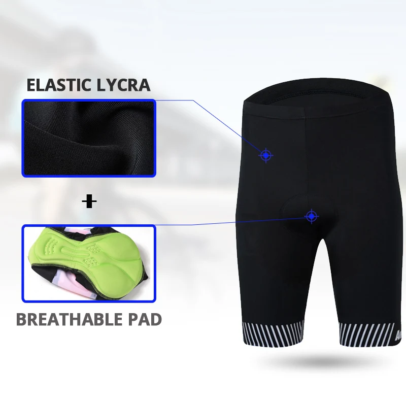 Мужской комплект одежды для велоспорта Aogda синяя или Красная футболка с коротким