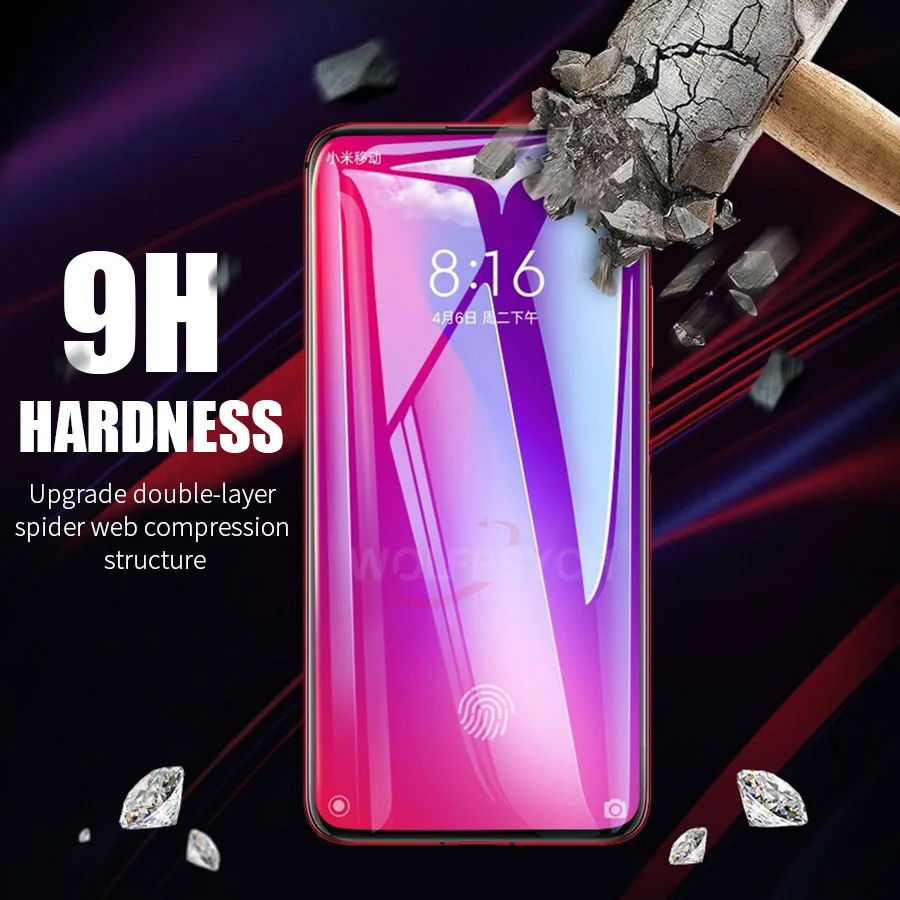 Закаленное стекло 6D 9H с полным покрытием для Xiaomi Mi 9T Redmi K20 Pro защитная пленка