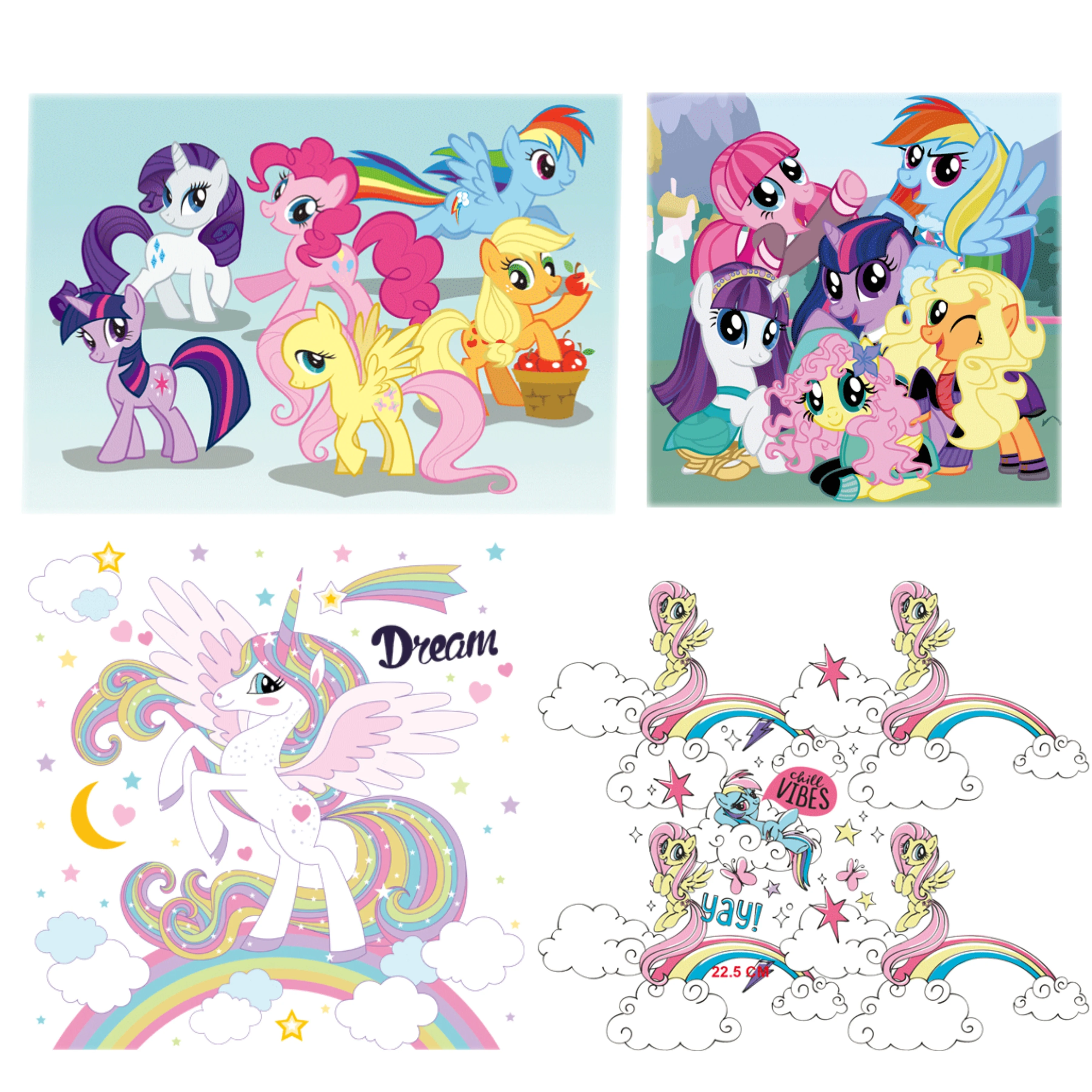 1 шт. с рисунком из мультфильма Мой маленький пони Единорог одежда