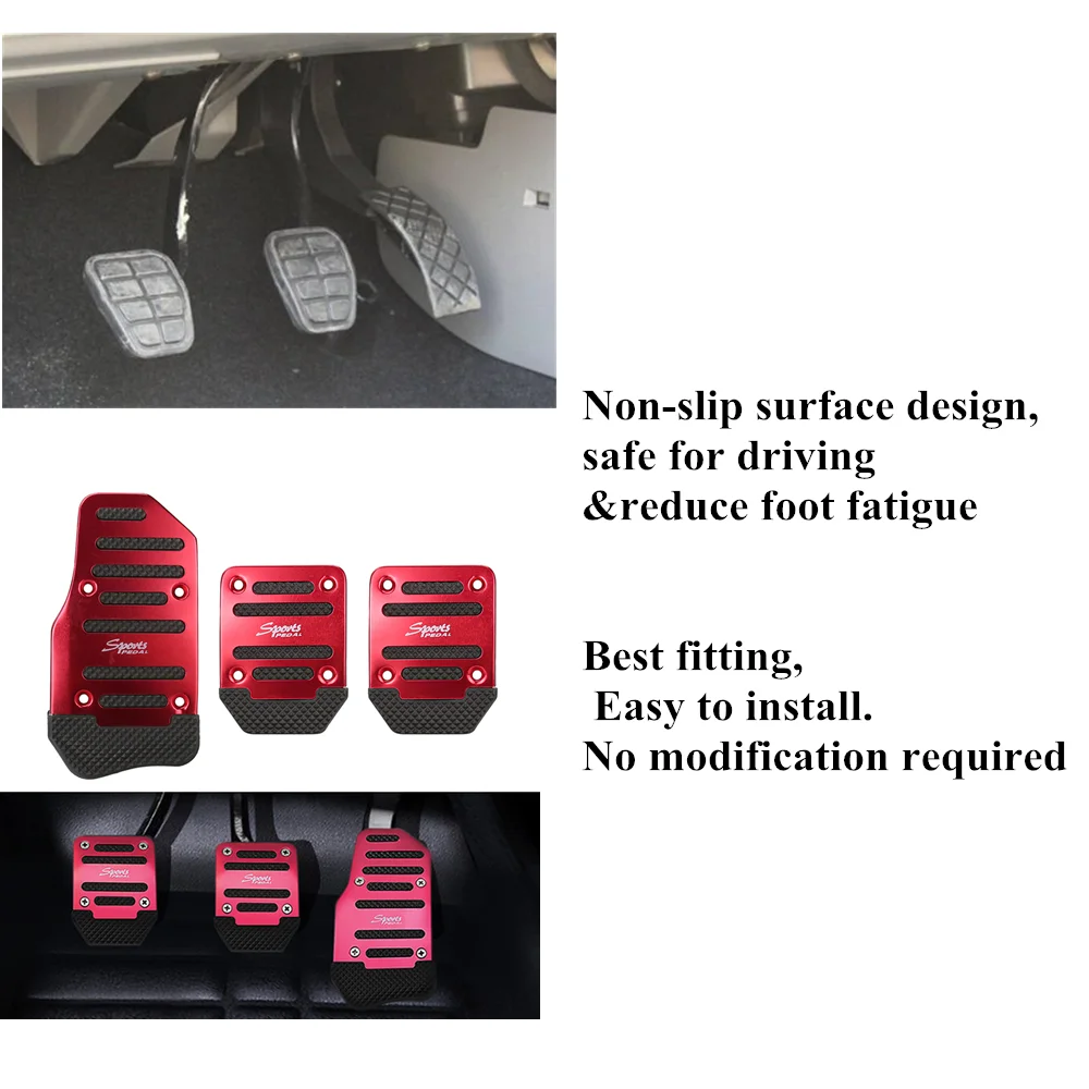Нескользящая накладка на автомобильную педаль с ручной автоматической коробкой